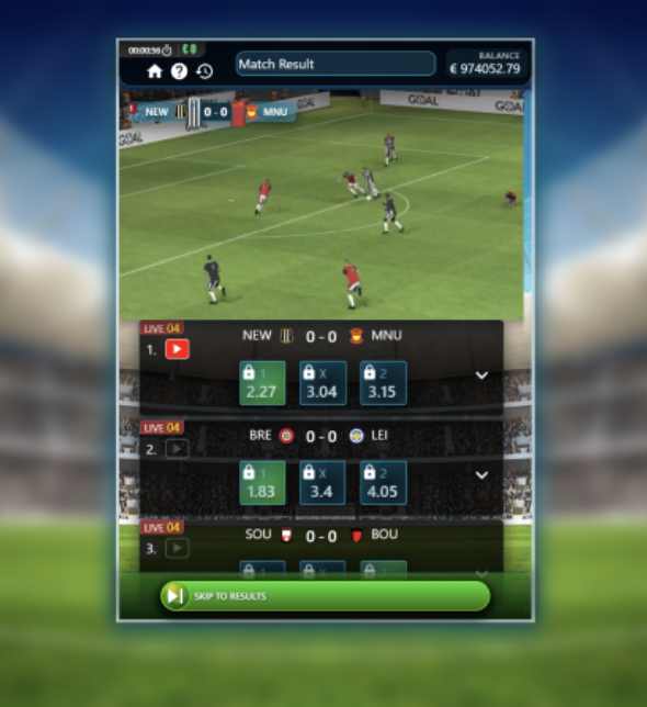 Instant Win Football gameplay